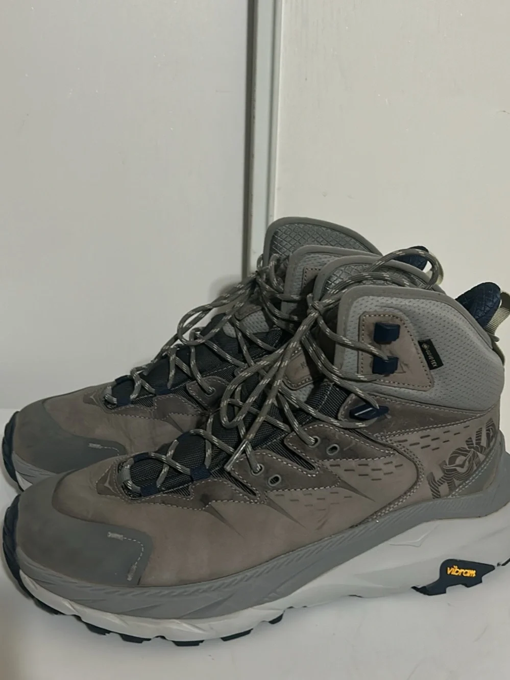 Hoka Gray and Navy Men's Hiking Sneakers